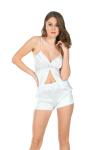 Sistina 1500 Çeyizlik Beyaz Saten 6 'lı Set