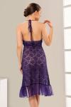 Sistina 633 Dantelli Fantazi Mor Gecelik