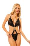 Sistina 921 Siyah Fantazi Bodysuit